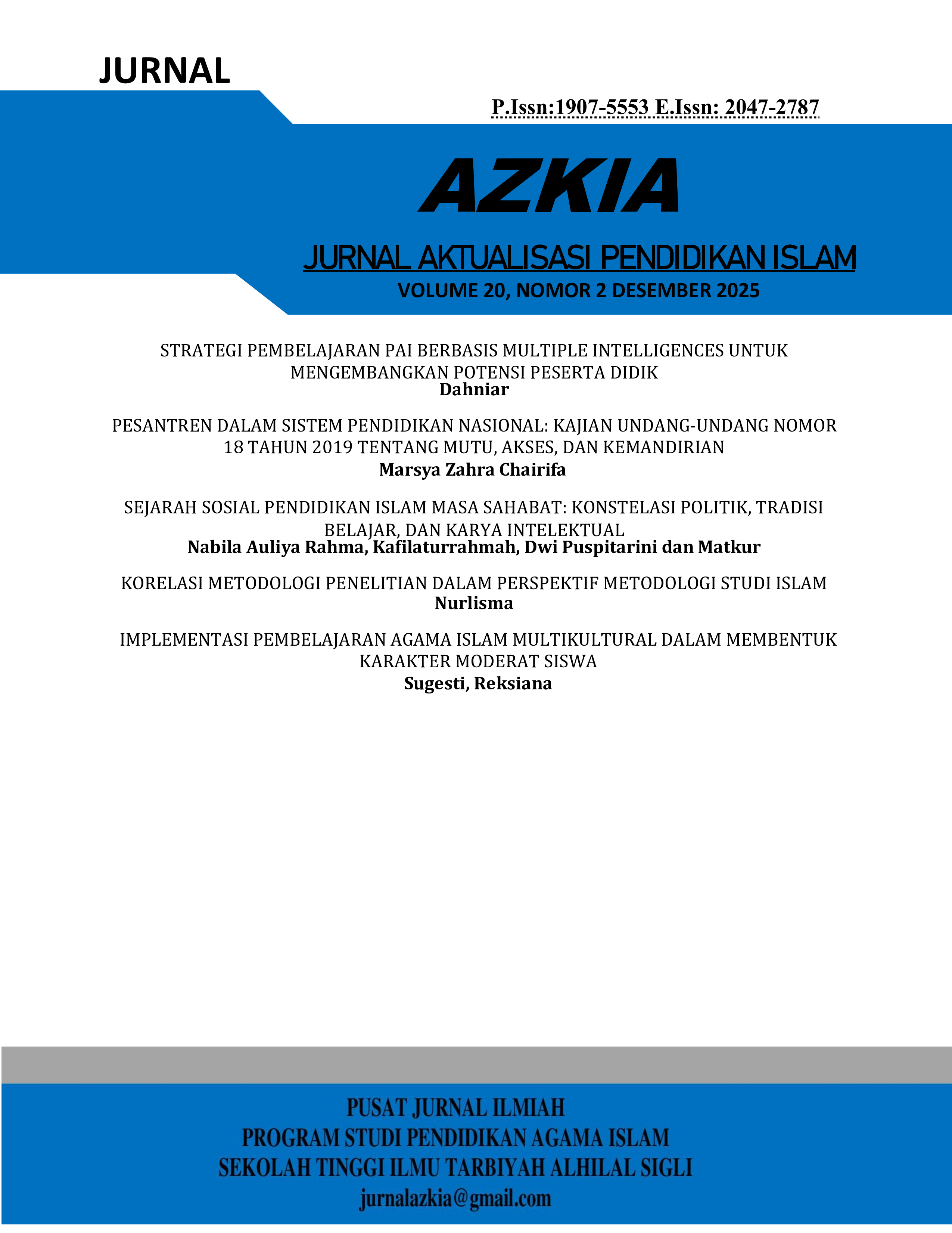 					View Vol. 20 No. 2 (2025): Desember
				